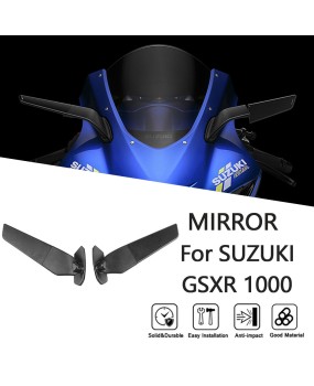 Suitable for Suzuki GSX-R1000 17-23 year modified fixed wing rearview mirror, racing mirror, reversing mirror