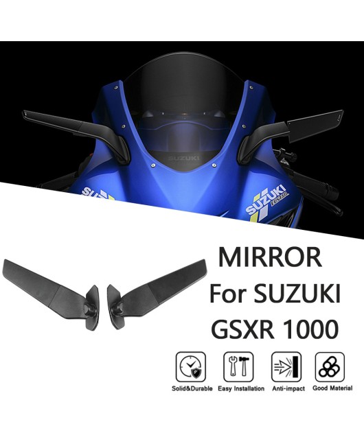 Suitable for Suzuki GSX-R1000 17-23 year modified fixed wing rearview mirror, racing mirror, reversing mirror