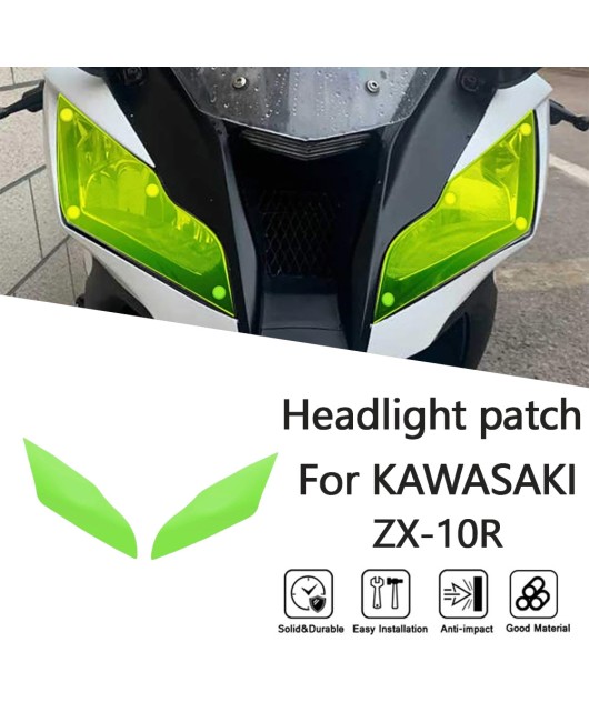 Suitable for Kawasaki ZX-10R 2011-2015 modified headlight protection film, headlight protective lens cover film