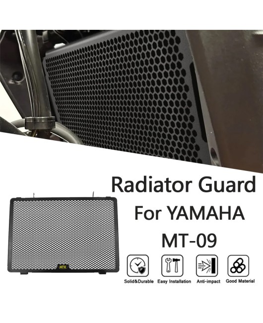 Suitable for Yamaha MT-09 2017-2020 modified water tank network, water tank cover, radiator protection net