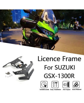 Suitable for Suzuki GSX-1300R 2022-2024 modified license plate holder, license plate holder, short tail bracket