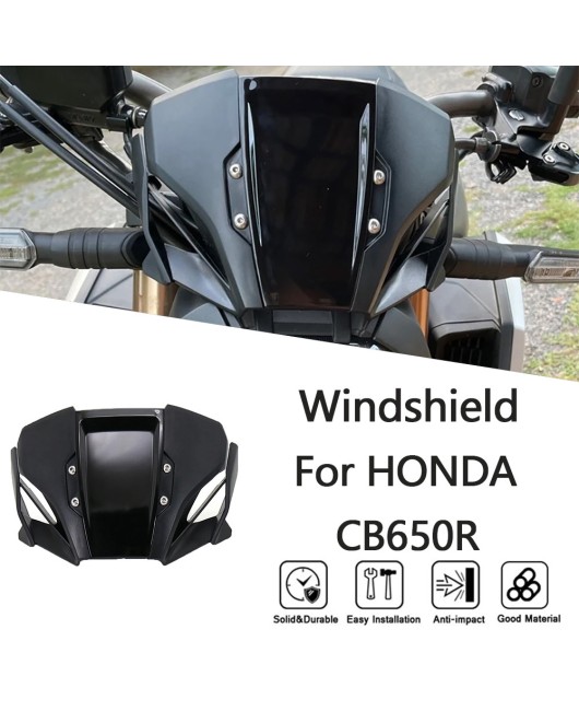 Suitable for Honda CB650R 19-23 modified windshield, instrument panel, windshield mirror, and guide cover