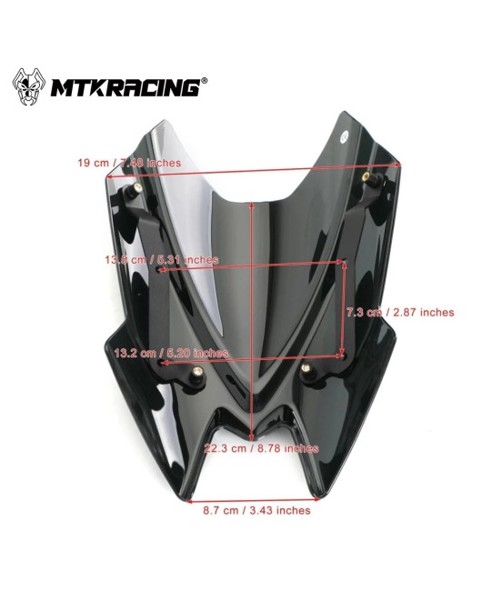 Suitable for Kawasaki Z900/Z650 20-24 year windshield front windshield, windshield guide cover, and raised front windshield