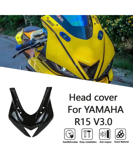 Suitable for Yamaha YZF-R15 v3 hood, diffuser, headlight cover, front face shell, R6 car shell replica