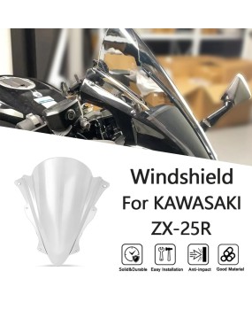 Suitable for Kawasaki ZX-25R 2021 modification special front windshield deflector and windshield mirror accessories