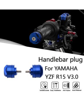 Suitable for Yamaha YZF-R15 v3 MT-15//Modified aluminum alloy handle, traffic jam head, driver handle plug