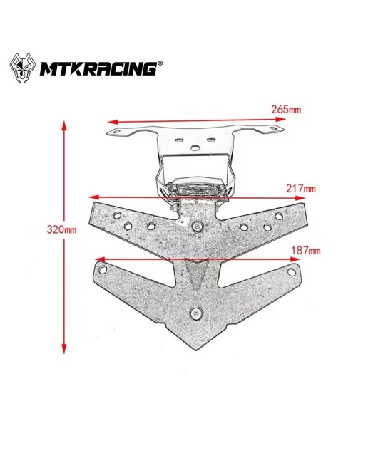 Suitable for Suzuki GSX-1300R 2022-2024 modified license plate holder, license plate holder, short tail bracket