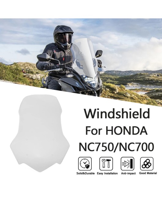 Suitable for Honda NC700X/NC750X16-19 modification specific front windshield deflector and windshield accessories