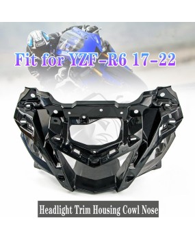 Suitable for Yamaha YZF R6 YZF-R6 2017-21 Headlight Interior Cover Decoration House Cover Nose