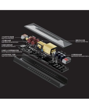 Ultra thin LED lightbox power supply 220V to 24V low voltage linear light strip with slow start dimming transformer CB certified power supply