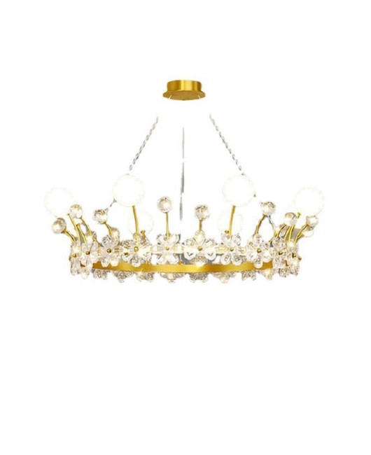 Crystal Crown Pendant, Bedroom Light, Modern Simplicity, Internet Celebrity New Style, Living Room, Master Bedroom, Light Luxury, Children's Room, Pendant Light Fixture