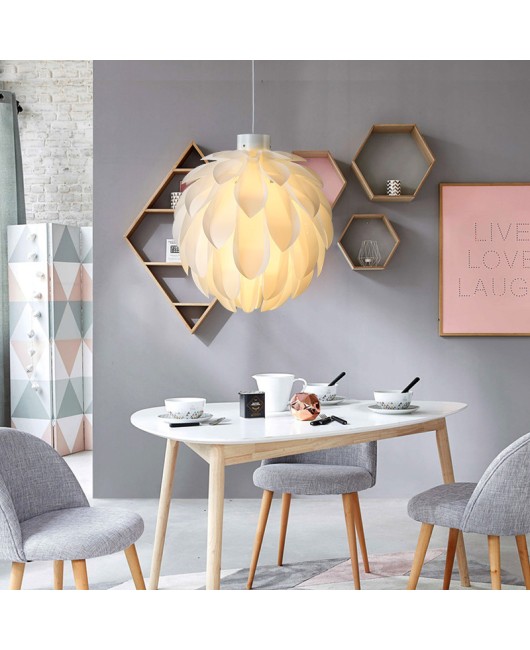 Bedroom pendant light, modern and minimalist, internet famous Instagram light, pine cone flower children's bedroom pendant light, warm and romantic, creative lighting fixtures