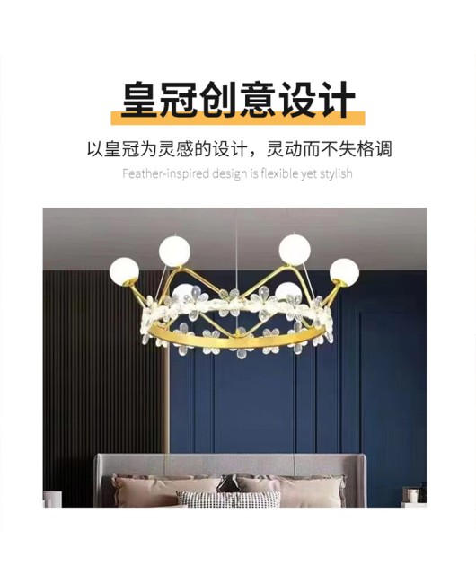 Modern minimalist bedroom pendant light Nordic light luxury home designer living room bedroom pendant light new cross-border main light