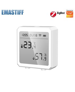 Zigbee Graffiti WiFi Temperature and Humidity Sensor Smart Home Indoor Temperature Date Digital Tuya Detector