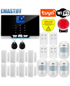 Graffiti Smart Home WIFI GSM Alarm Graffiti Doors and Windows Anti theft Security Alarm