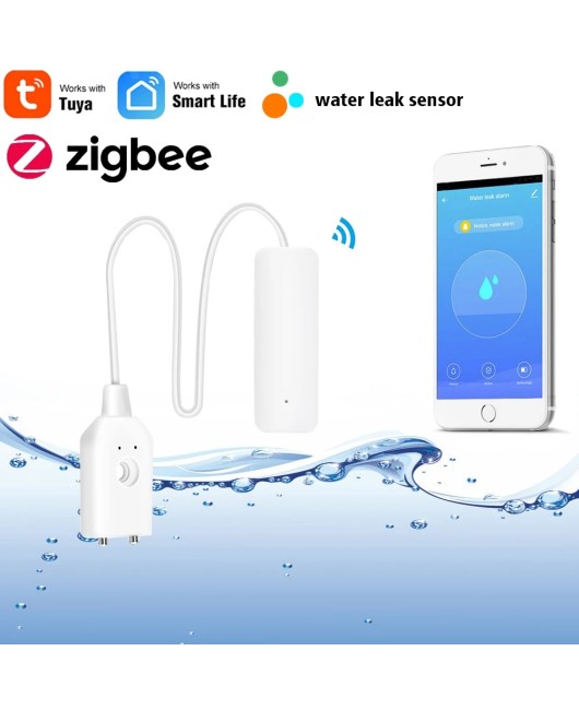 Graffiti Zigbee water immersion sensor water level detector linkage alarm intelligent APP full water sensor