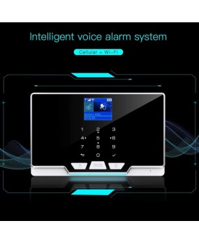 WiFi+GSM anti-theft alarm kit, home store mobile phone, infrared mobile door, magnetic detection alarm system