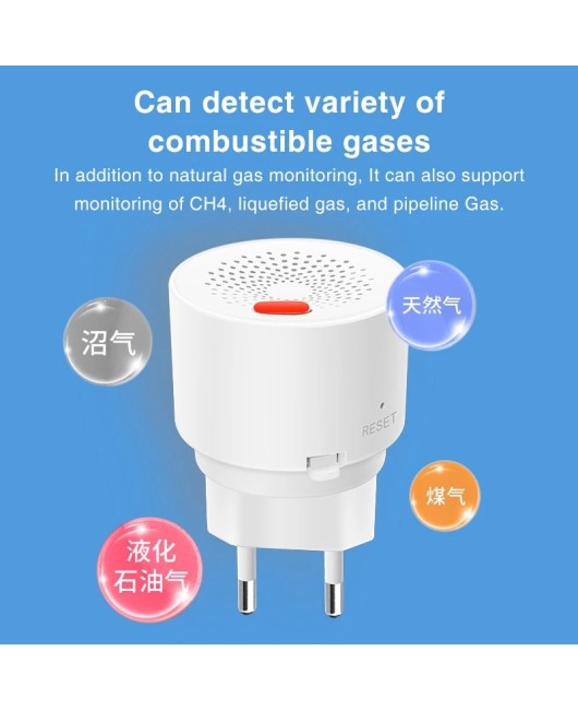 Graffiti Intelligent Gas Leakage Alarm ZigBee Wireless Gas Sensor Gas Monitoring Sound and Light Alarm