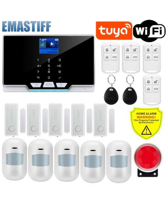 APP Graffiti Alexa Smart Home Security Kit WiFi Smart Tuya Alarm Security Kit System