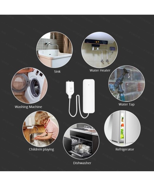 Graffiti Zigbee water immersion sensor water level detector linkage alarm intelligent APP full water sensor