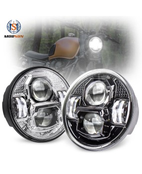 Chengguang's new LED motorcycle headlight 5.75-inch Harley suitable for car modification, front headlight factory direct sales