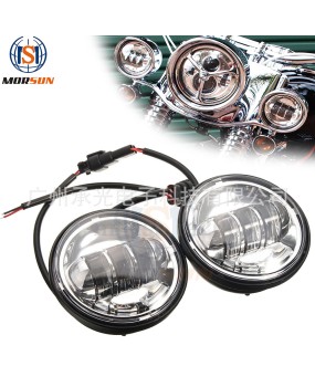 4.5 inch Harley fog light 30W fog light LED auxiliary light Harley locomotive modified fog light factory direct sales