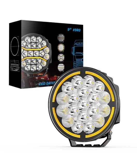 Manufacturer's new product, Ouka spotlight LED car work light, 9-inch circular truck, off-road vehicle driving lighting