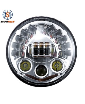 Manufacturer's 7-inch LED headlights suitable for Jeep Wrangler, Harley gravity sensing mode modified headlights