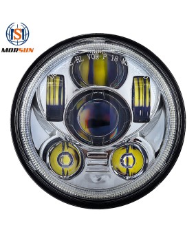 Suitable for Harley 5.75-inch headlights motorcycle retro motorcycle modification LED headlights 45W full circle headlights