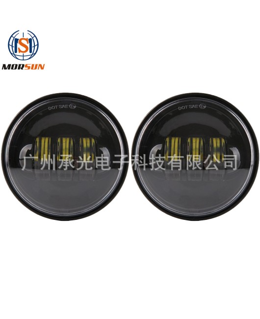 4.5 inch Harley fog light 30W fog light LED auxiliary light Harley locomotive modified fog light factory direct sales