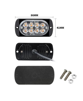 Factory LED flashing lights, ultra-thin 8LED side lights, truck door lights, warning lights, 12-24V turn signals