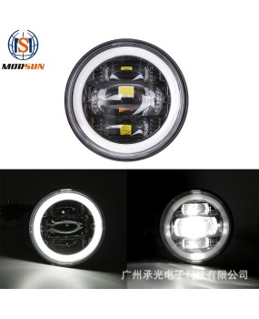 Suitable for 4.5-inch fog lights, Harley gliding modification, LED auxiliary lights, motorcycle electric vehicle lights, front fog lights