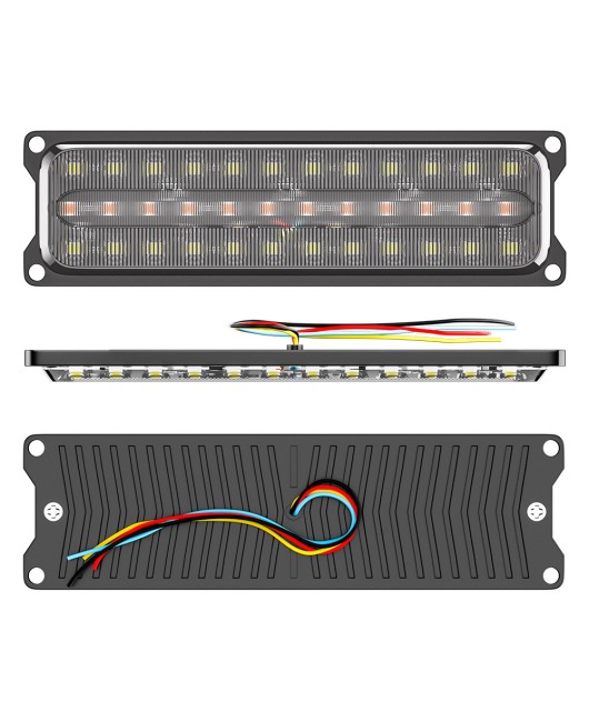 Factory direct sales 36LED truck flashing edge light DC12-24V constantly on+flashing flow turn signal truck tail light