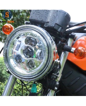 7-inch lamp shell suitable for external installation of Harley Yamaha motorcycle lamp shell waterproof strap bracket modification shell