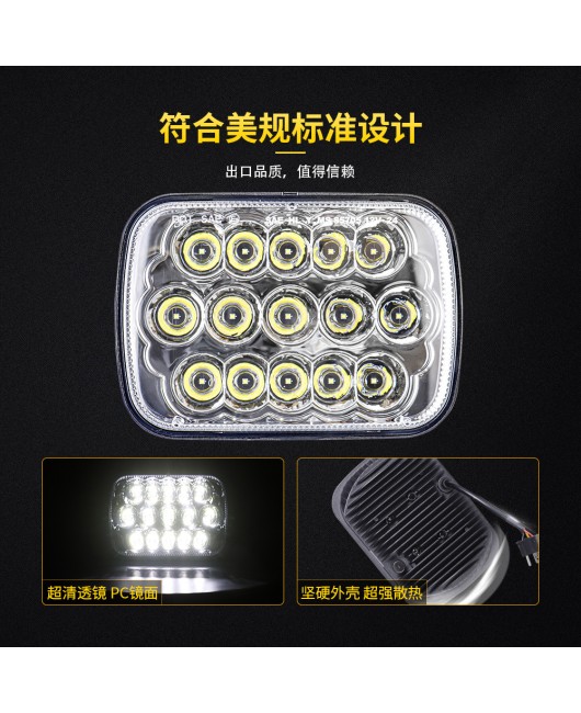 5x7 car LED headlights square lights Jeep modified car truck suitable Wrangler YJ XJ Cherokee