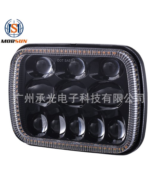 5X7 6X7 inch square light suitable for Jeep Wrangler LED car lights, truck square front modification lights