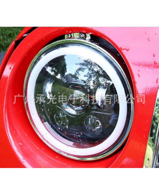 7-inch RGB front headlights, LED headlights, Harley motorcycle modification, drive control, racing, color changing aperture