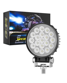 New car LED work light circular 4-inch 19LED forklift light engineering lighting floodlight vehicle searchlight