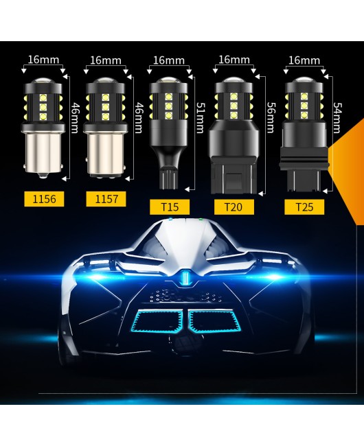 Cross border exclusive manufacturer source T15 car reversing LED 15 bulb 3030 taillight high brightness decoding car 15 lights