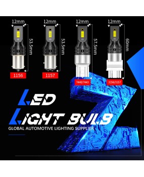 Cross border car LED bulb 3570 turn signal light 1156/1157/T20/T25 anti flicker decoding reverse light