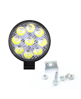 Factory car LED work light mini circular 9-light 27W off-road motorcycle headlight engineering spotlight headlight