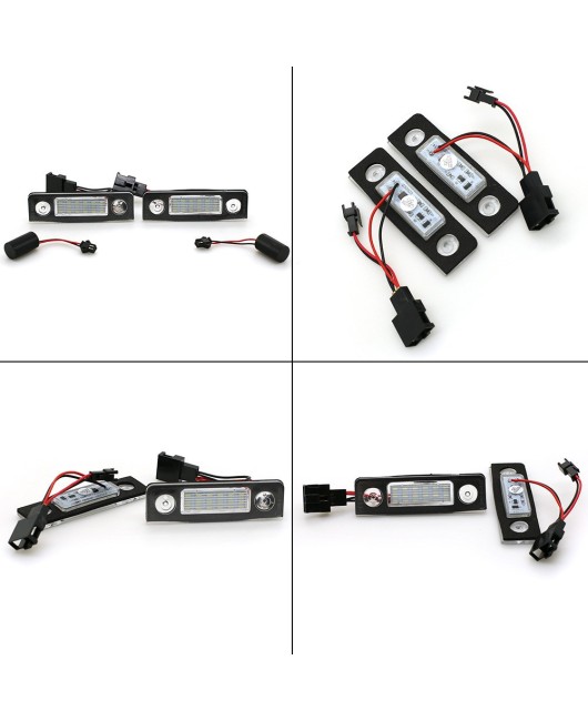 Cross border exclusive Skoda Octavia license plate light with decoding LED license plate light assembly for Skoda Octavia