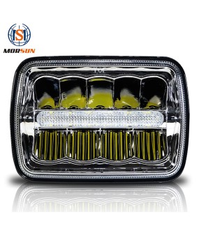 Factory direct sales of 5X7 Wrangler headlights, square LED headlights, truck high and low beams, modified headlights