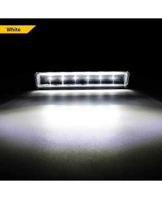 Car and motorcycle inline 3D lens light guide 6LED driving fog light LED strip work light cross-border