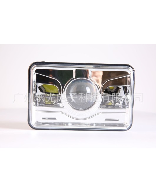 4X6 high and low beam truck light LED square light modified off-road vehicle headlight 45W lamp cup type work light