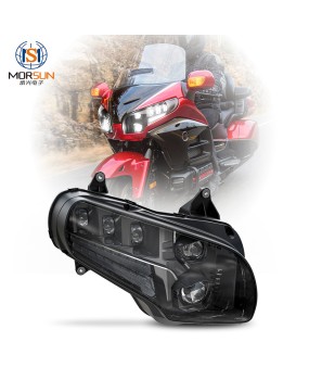 Suitable for Honda Golden Wing headlights GL 1800 motorcycle modification light LED with breathing light, DOT/3C certified