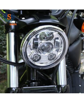 Suitable for 5.75-inch Harley Davidson front headlight LED motorcycle modification 45W high beam low beam motorcycle light