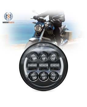 Chengguang Motorcycle LED Headlights 5.75-inch 45W Harley Davidson Motorcycle Headlights Motorcycle Modification Daytime Dual Color