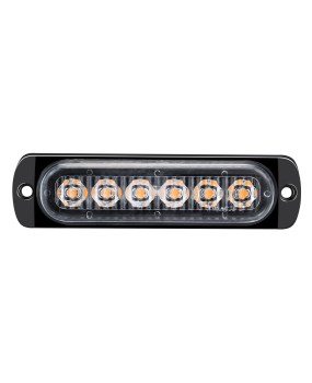 HYXJ ultra-thin 6LED warning light motorcycle pickup flashing light 12-24V vehicle universal side signal flashing light