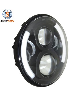 Suitable for 7-inch Wrangler dual color angel eye LED headlights/jiep wrangler headlights